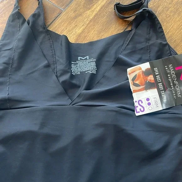 Maidenform bundle Shapewear black nude XL 2XL open bust intimates bodysuit faja - Picture 3 of 16